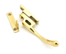 Load image into Gallery viewer, 45397 Polished Brass Night-Vent Locking Peardrop Fastener - RH