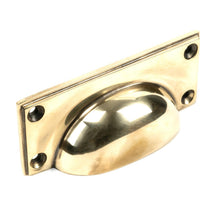 Load image into Gallery viewer, 45400 Aged Brass Art Deco Drawer Pull