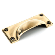 Load image into Gallery viewer, 45400 Aged Brass Art Deco Drawer Pull