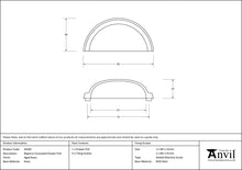 Load image into Gallery viewer, 45405 Aged Brass Regency Concealed Drawer Pull
