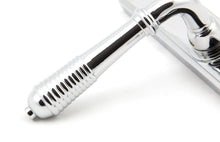 Load image into Gallery viewer, 45426 Polished Chrome Reeded Slimline Lever Latch Set