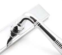 Load image into Gallery viewer, 45426 Polished Chrome Reeded Slimline Lever Latch Set