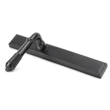 Load image into Gallery viewer, 45427 Aged Bronze Reeded Slimline Lever Latch Set