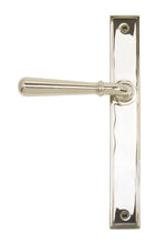 Load image into Gallery viewer, 45430 Polished Nickel Newbury Slimline Lever Latch Set