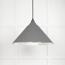 Load image into Gallery viewer, 45433BL Hammered Nickel Hockley Pendant in Bluff