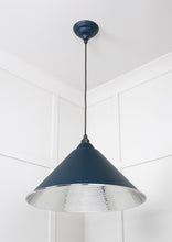 Load image into Gallery viewer, 45433DU Hammered Nickel Hockley Pendant in Dusk