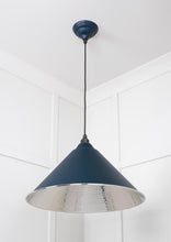 Load image into Gallery viewer, 45433DU Hammered Nickel Hockley Pendant in Dusk