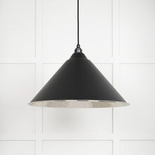Load image into Gallery viewer, 45433EB Hammered Nickel Hockley Pendant in Elan Black