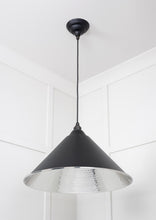 Load image into Gallery viewer, 45433EB Hammered Nickel Hockley Pendant in Elan Black