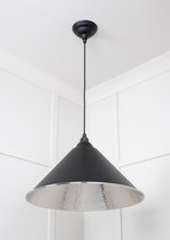 Load image into Gallery viewer, 45433EB Hammered Nickel Hockley Pendant in Elan Black