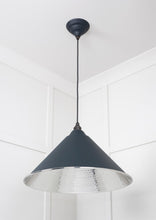 Load image into Gallery viewer, 45433SO Hammered Nickel Hockley Pendant in Soot