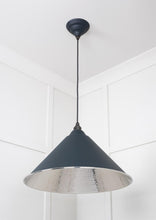 Load image into Gallery viewer, 45433SO Hammered Nickel Hockley Pendant in Soot