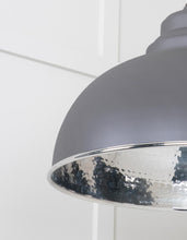 Load image into Gallery viewer, 45472BL Hammered Nickel Harborne Pendant in Bluff