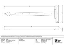 Load image into Gallery viewer, 45596 External Beeswax 36" Barn Door T Hinge (pair)