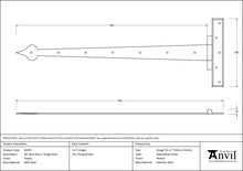 Load image into Gallery viewer, 45597 Pewter 36" Barn Door T Hinge (pair)