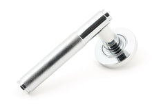 Load image into Gallery viewer, 45663 Polished Chrome Brompton Lever on Rose Set (Plain)