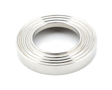 Load image into Gallery viewer, 45665 Polished Chrome Brompton Lever on Rose Set (Beehive)