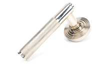Load image into Gallery viewer, 45669 Polished Nickel Brompton Lever on Rose Set (Beehive)