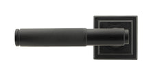 Load image into Gallery viewer, 45678 Matt Black Brompton Lever on Rose Set (Square)