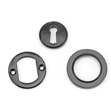 Load image into Gallery viewer, 45695 Black Round Escutcheon (Plain)