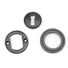 Load image into Gallery viewer, 45696 Black Round Escutcheon (Art Deco)