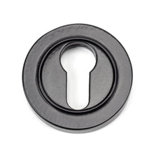 Load image into Gallery viewer, 45719 Black Round Euro Escutcheon (Plain)