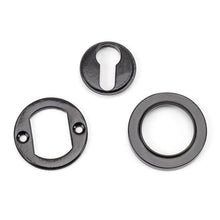 Load image into Gallery viewer, 45719 Black Round Euro Escutcheon (Plain)