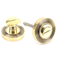 Load image into Gallery viewer, 45733 Aged Brass Round Thumbturn Set (Beehive)