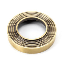 Load image into Gallery viewer, 45733 Aged Brass Round Thumbturn Set (Beehive)