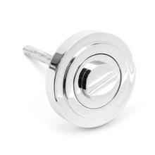 Load image into Gallery viewer, 45736 Polished Chrome Round Thumbturn Set (Art Deco)