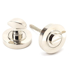 Load image into Gallery viewer, 45739 Polished Nickel Round Thumbturn Set (Plain)