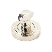Load image into Gallery viewer, 45740 Polished Nickel Round Thumbturn Set (Art Deco)