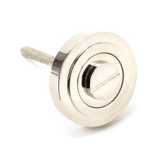 Load image into Gallery viewer, 45740 Polished Nickel Round Thumbturn Set (Art Deco)