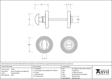 Load image into Gallery viewer, 45741 Polished Nickel Round Thumbturn Set (Beehive)