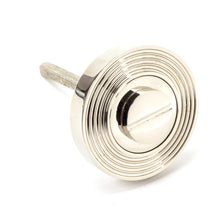 Load image into Gallery viewer, 45741 Polished Nickel Round Thumbturn Set (Beehive)