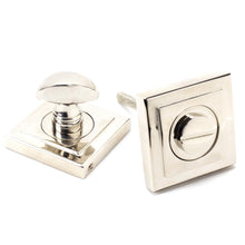 Load image into Gallery viewer, 45742 Polished Nickel Round Thumbturn Set (Square)