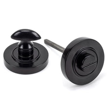 Load image into Gallery viewer, 45743 Black Round Thumbturn Set (Plain)