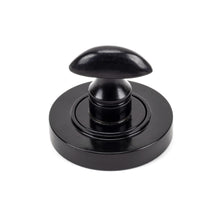 Load image into Gallery viewer, 45743 Black Round Thumbturn Set (Plain)
