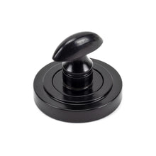 Load image into Gallery viewer, 45744 Black Round Thumbturn Set (Art Deco)