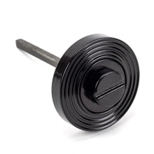 Load image into Gallery viewer, 45745 Black Round Thumbturn Set (Beehive)