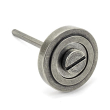 Load image into Gallery viewer, 45752 Pewter Round Thumbturn Set (Art Deco)