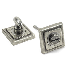 Load image into Gallery viewer, 45754 Pewter Round Thumbturn Set (Square)