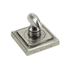 Load image into Gallery viewer, 45754 Pewter Round Thumbturn Set (Square)