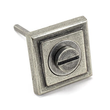 Load image into Gallery viewer, 45754 Pewter Round Thumbturn Set (Square)