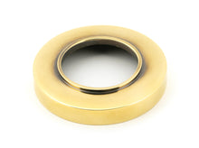 Load image into Gallery viewer, 45755 Aged Brass Newbury Lever on Rose Set (Plain)