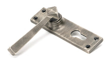 Load image into Gallery viewer, 45760 Antique Pewter Straight Lever Euro Lock Set