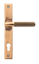 Load image into Gallery viewer, 45776 Polished Bronze Brompton Slimline Espag. Lock Set