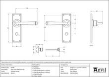 Load image into Gallery viewer, 45789 Polished Bronze Avon Lever Bathroom Set