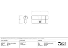 Load image into Gallery viewer, 45827 Aged Brass 35/35 5pin Euro Cylinder KA
