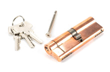 Load image into Gallery viewer, 45837 Polished Bronze 45/45 5pin Euro Cylinder KA